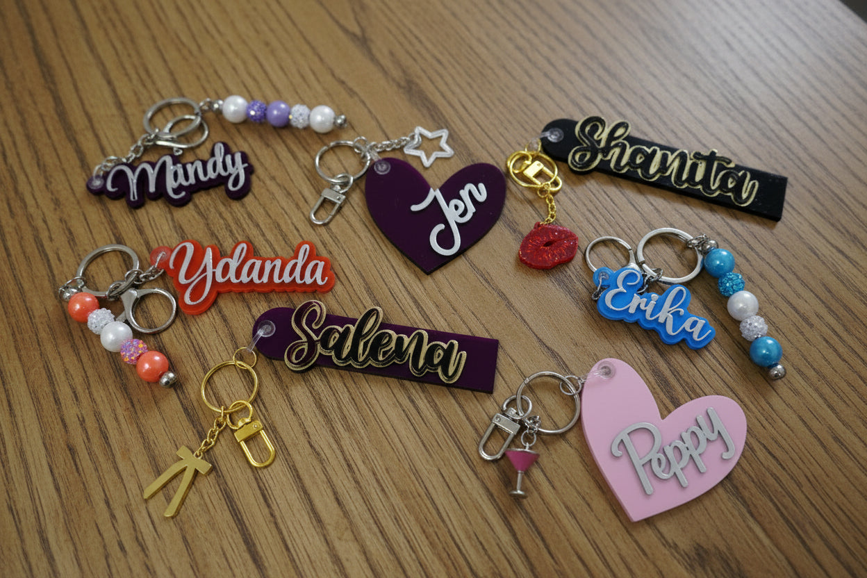 Acrylic Name Keychain